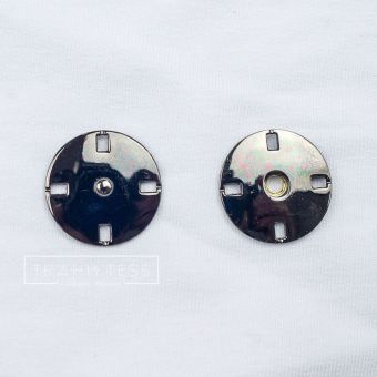 Кнопки металлические пришивные 21 мм арт. 16.0161 (Черный)