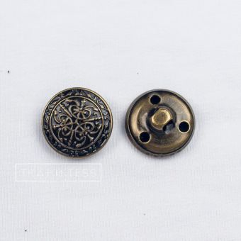 Пуговица металлическая 18 мм арт. 16.0063 (Черный)