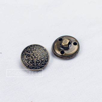 Пуговица металлическая 18 мм арт. 16.0063 (Черный)