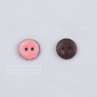 Пуговица деревянная 13 мм арт. 16.0079 (Розовый)