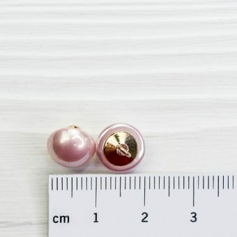 Пуговица пластиковая 10 мм арт. 16.0276 (Розовый жемчужный)