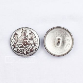 Пуговица металлическая 23 мм арт. 16.0021 (Серый)