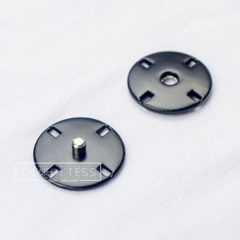 Кнопки металлические пришивные 21 мм арт. 16.0160 (Черный)