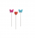 Булавки Prym Love с пластиковыми головками в виде сердечек и бабочек, арт.028521