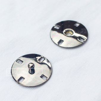 Кнопки металлические пришивные 21 мм арт. 16.0161 (Черный)