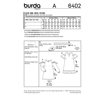 Выкройка Burda 6402