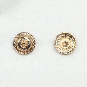 Пуговица металлическая 18 мм арт. 16.0213 (Золотой)