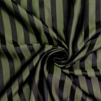 Подкладочная ткань в полоску арт. 28.0078 (Зеленый/Хаки)