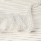Лента косая нитепрошивная со строчкой 10 мм арт. 26.012 (Белый)