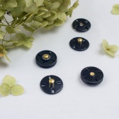 Кнопки металлические пришивные 15 мм арт. 16.0146 (Черный)