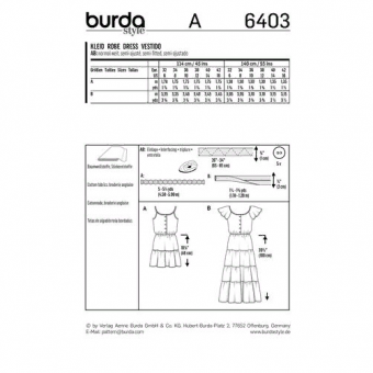 Выкройка Burda 6403