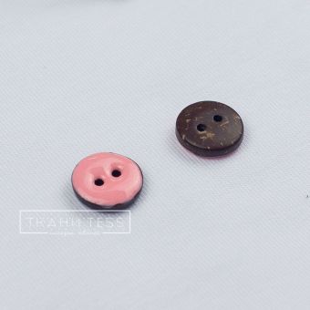 Пуговица деревянная 13 мм арт. 16.0079 (Розовый)